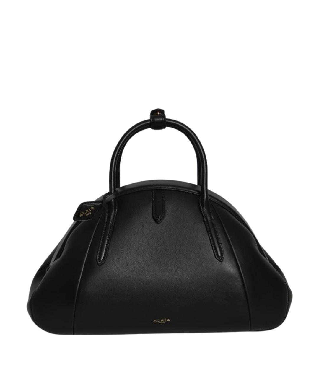 ALAIA Черная кожаная сумка тоут, фото 1