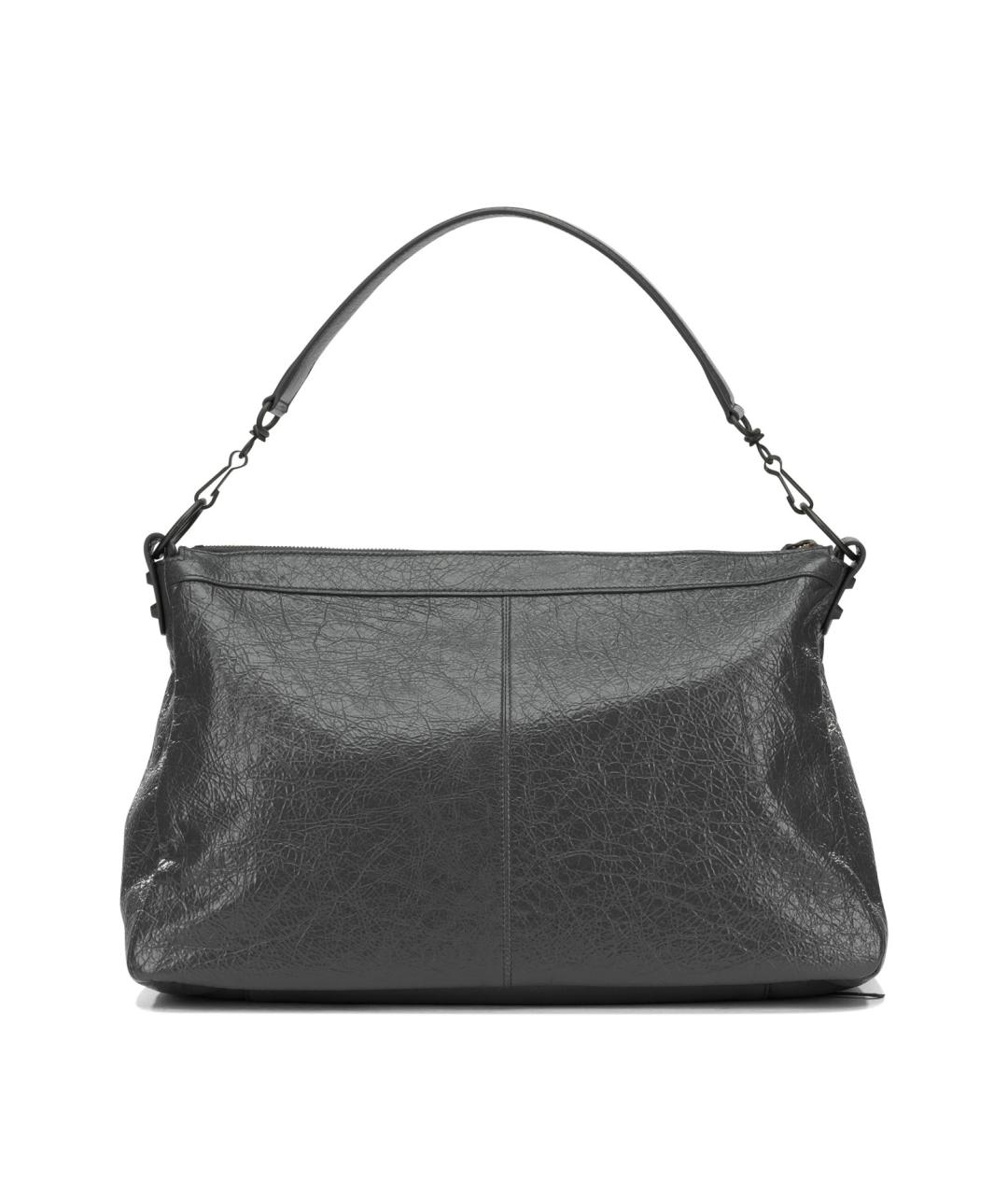 BALENCIAGA Черная кожаная сумка на плечо, фото 3