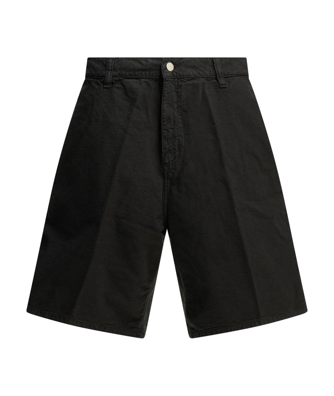 CARHARTT WIP Черные хлопковые шорты, фото 1