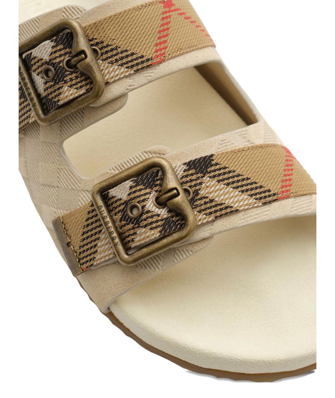 BURBERRY Бежевые сандалии, фото 2