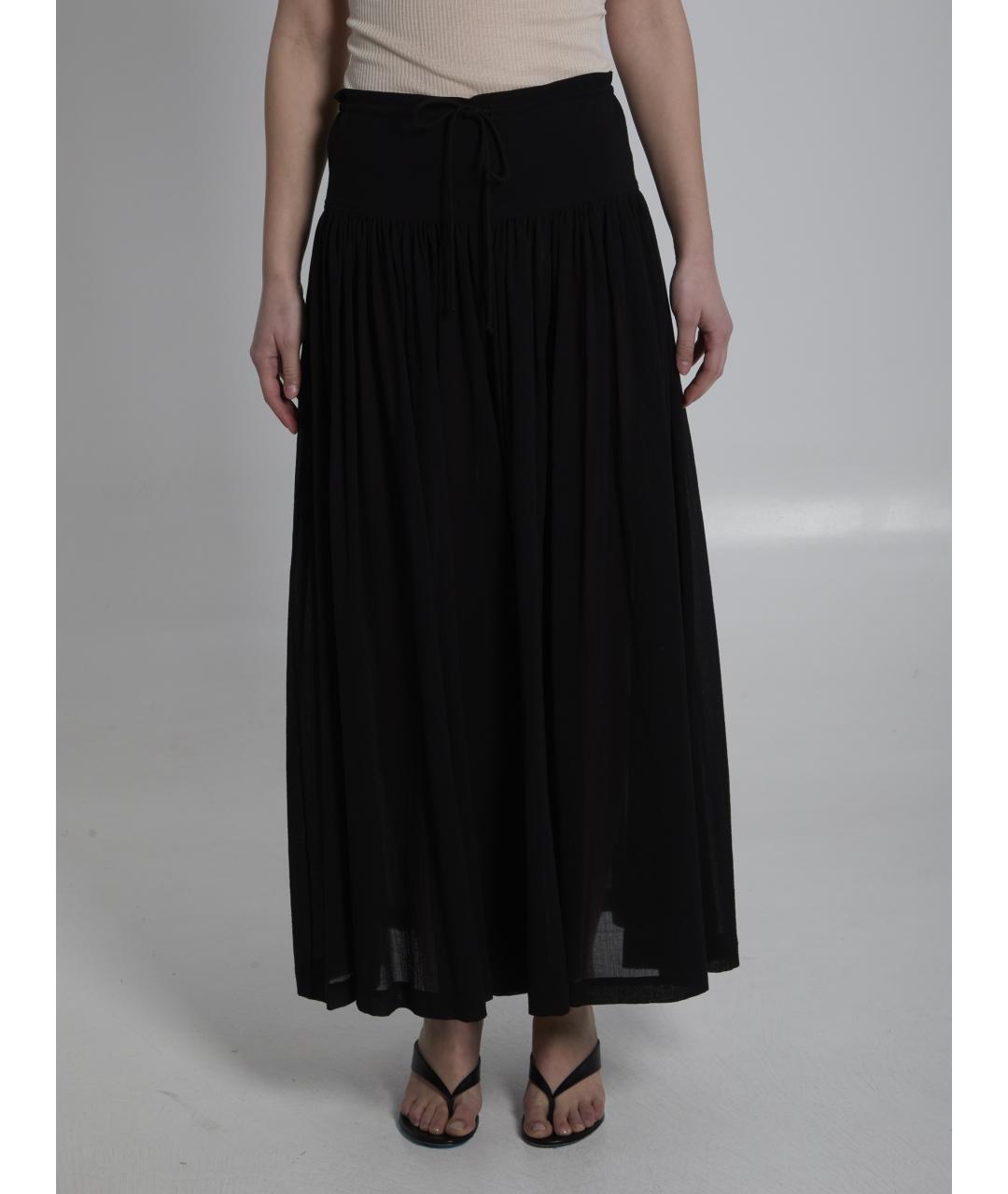 THE ROW Черные хлопковые брюки широкие, фото 5