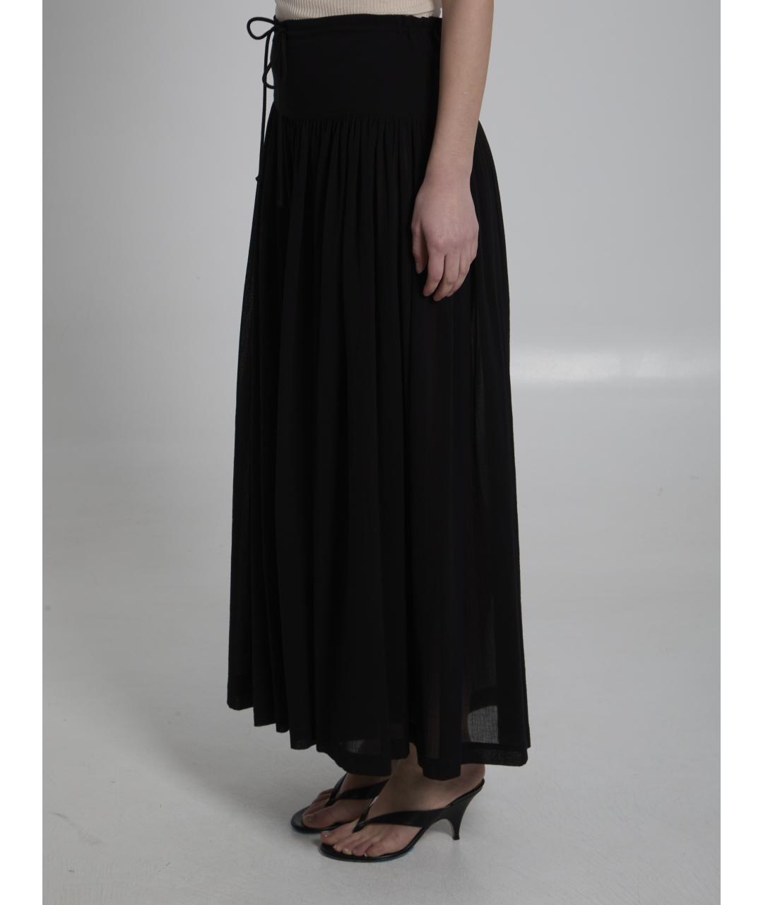 THE ROW Черные хлопковые брюки широкие, фото 2