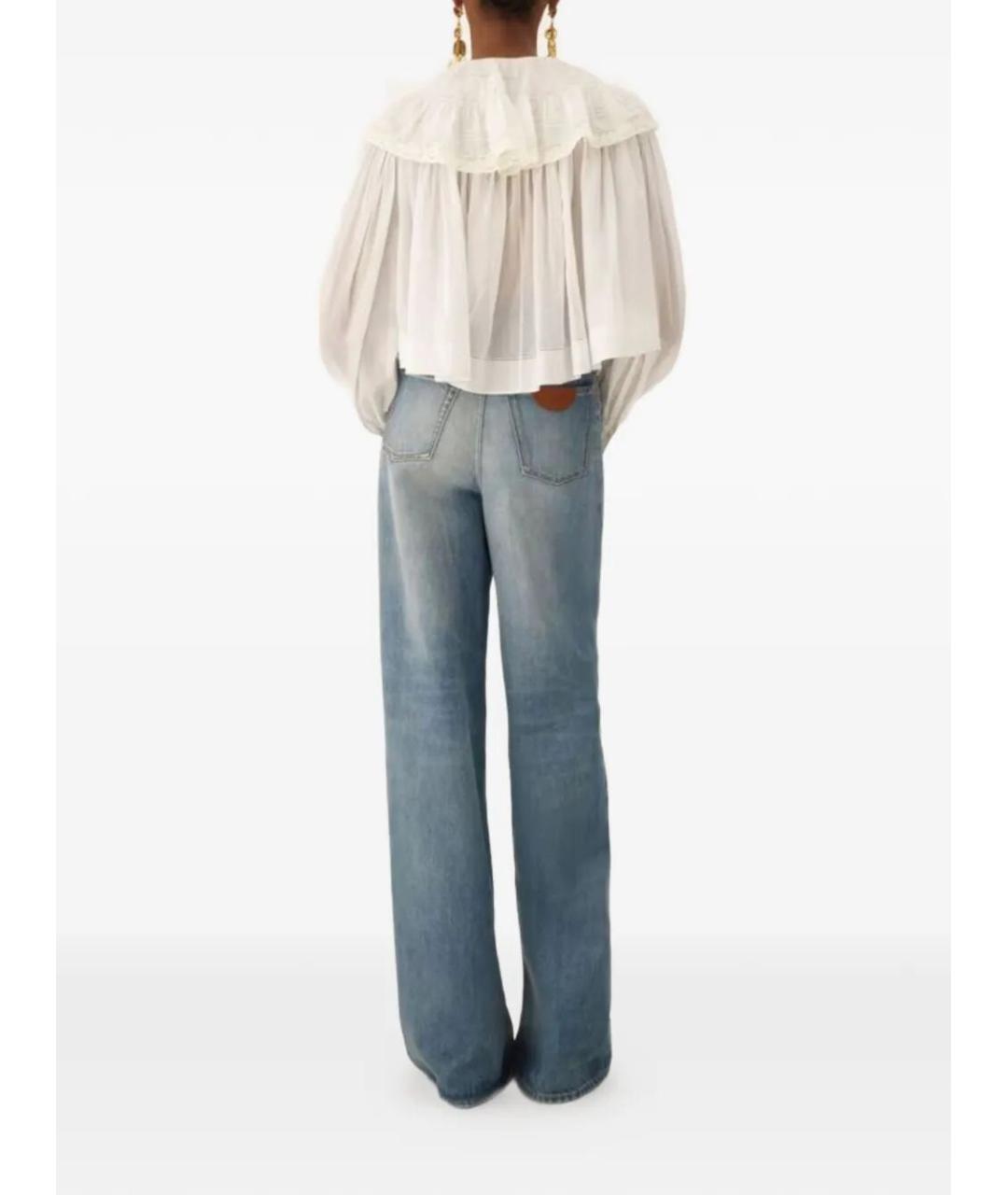 CHLOE Белая хлопковая блузы, фото 3