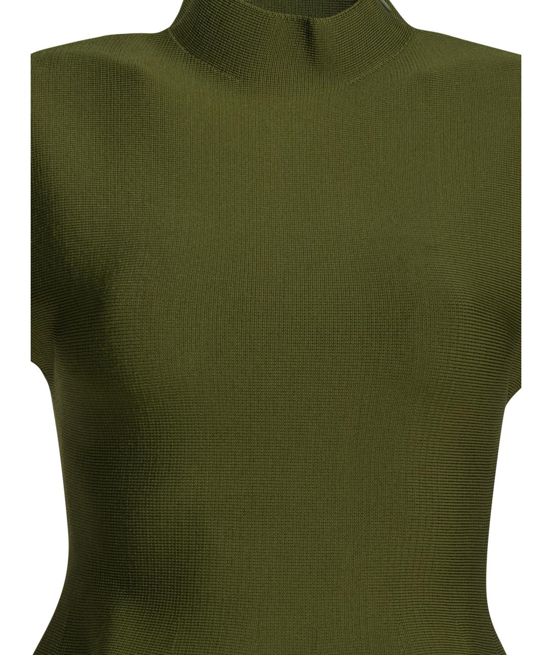 KHAITE Зеленая вискозная футболка, фото 3