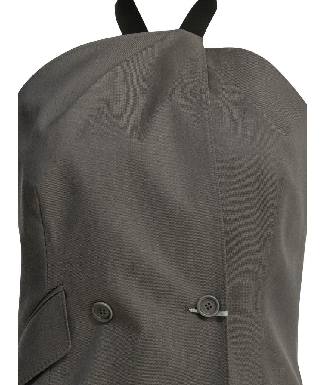 MAX MARA Серый шерстяной жилет, фото 3