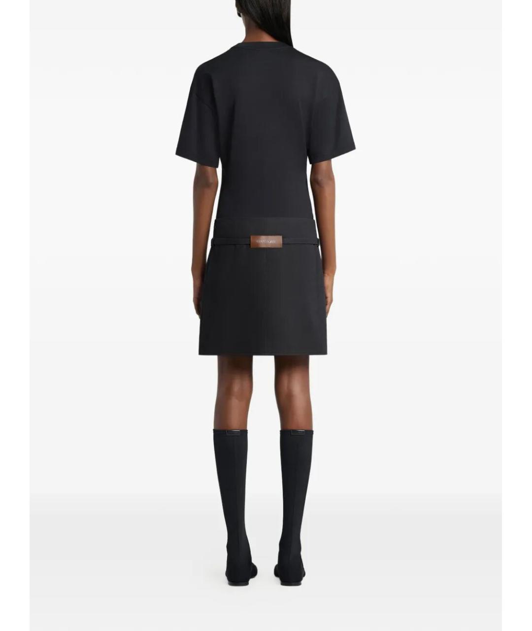 COURREGES Черная хлопковая футболка, фото 3