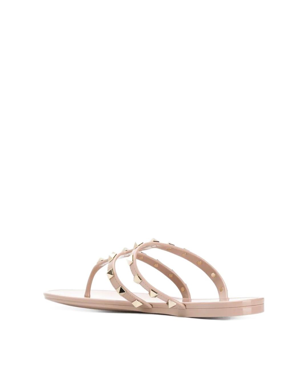 VALENTINO Бежевые резиновые сандалии, фото 3