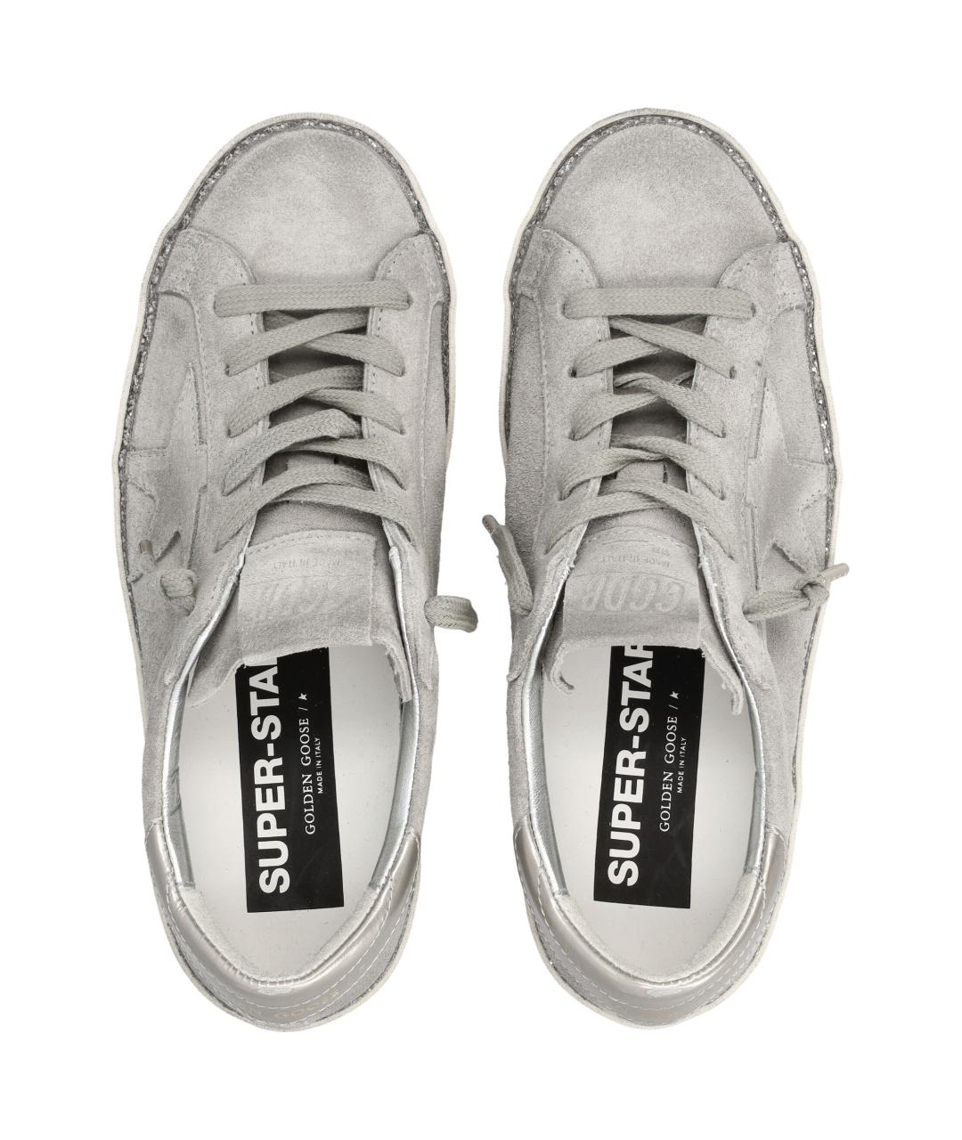 GOLDEN GOOSE DELUXE BRAND Серые кожаные кроссовки, фото 2