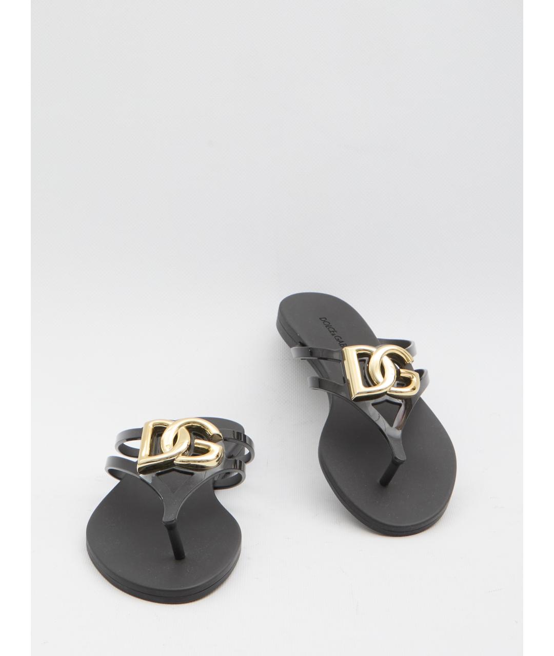 DOLCE&GABBANA Черные сандалии, фото 5