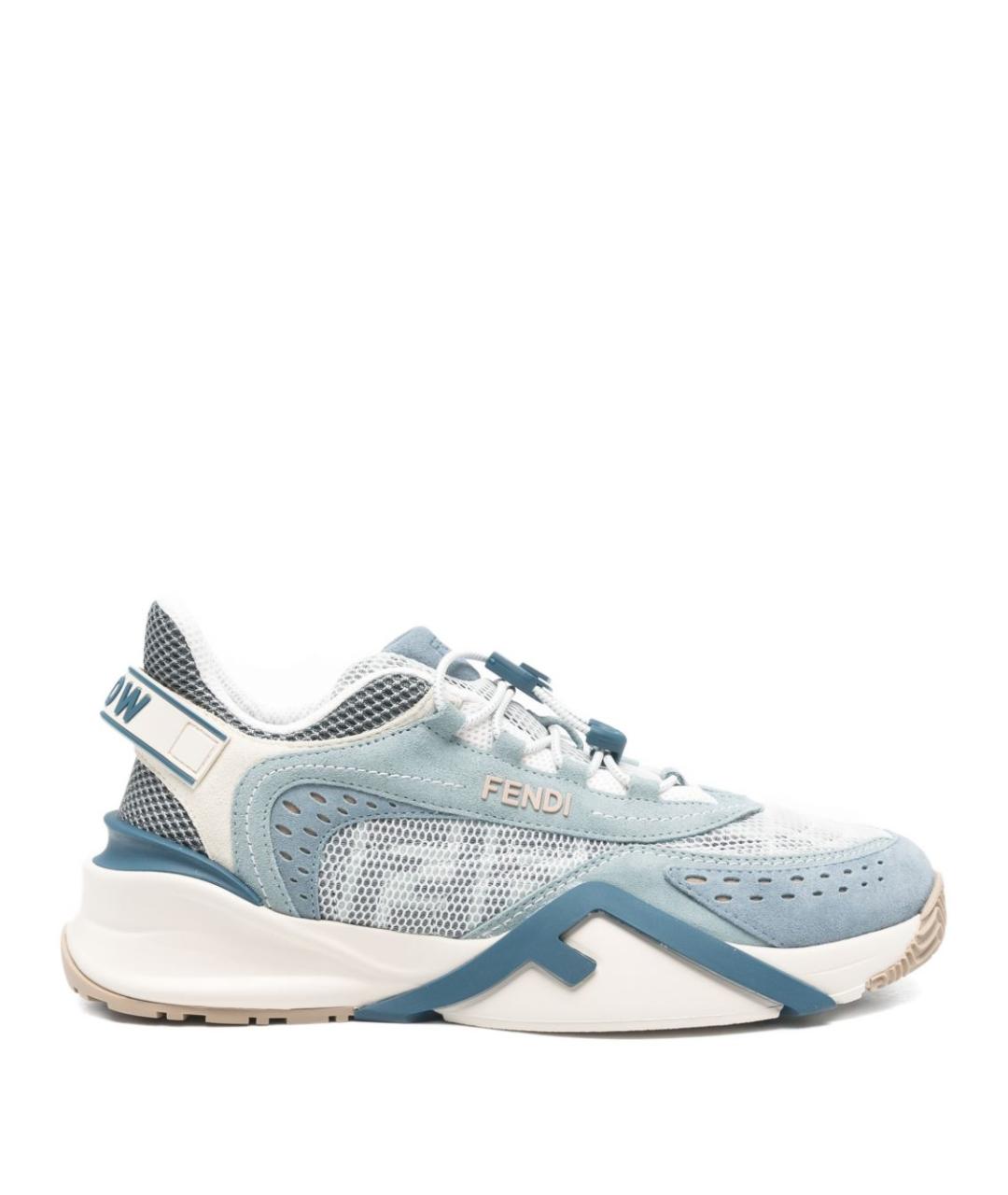 FENDI Синие кроссовки, фото 1