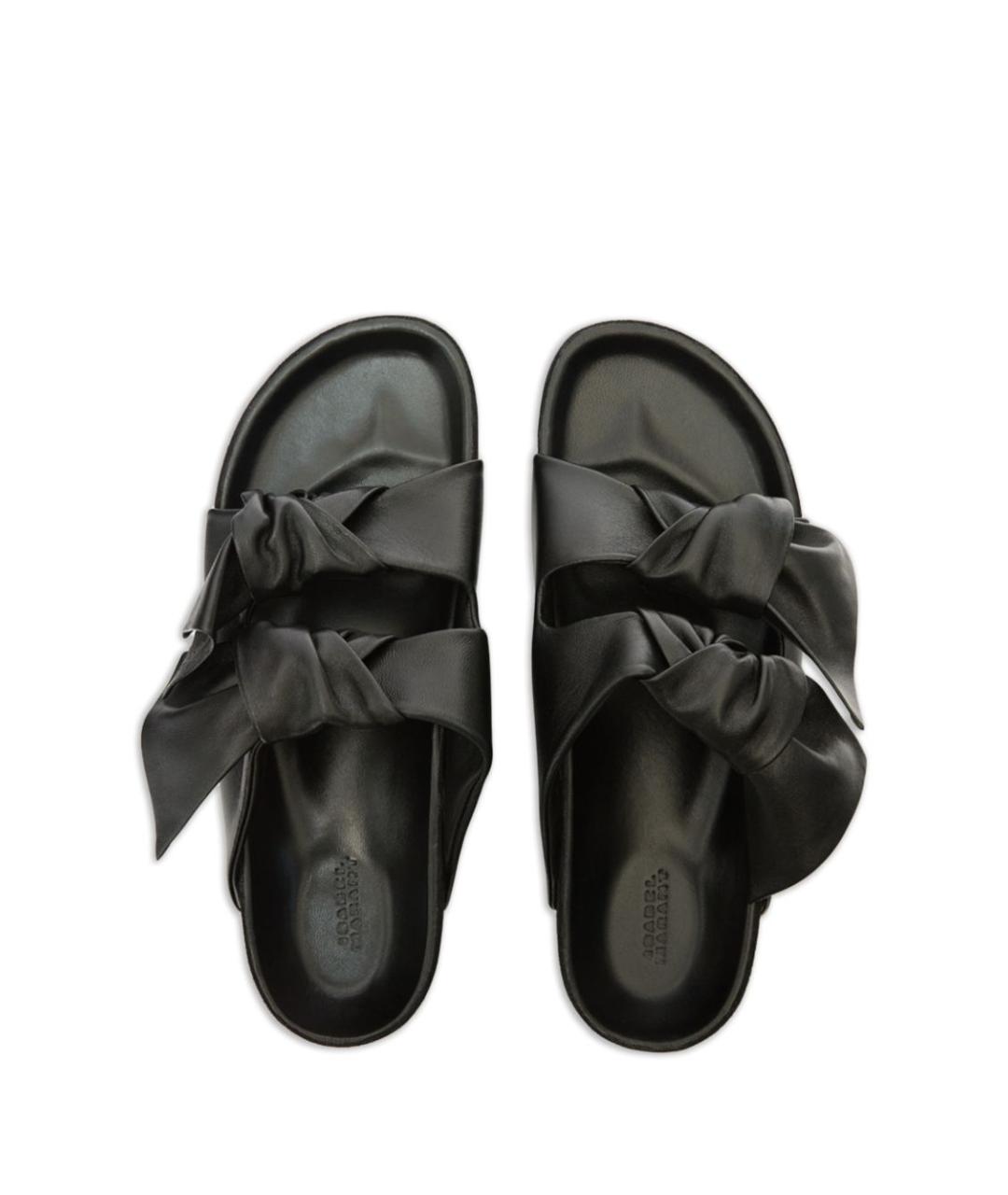 ISABEL MARANT Черные кожаные сандалии, фото 4