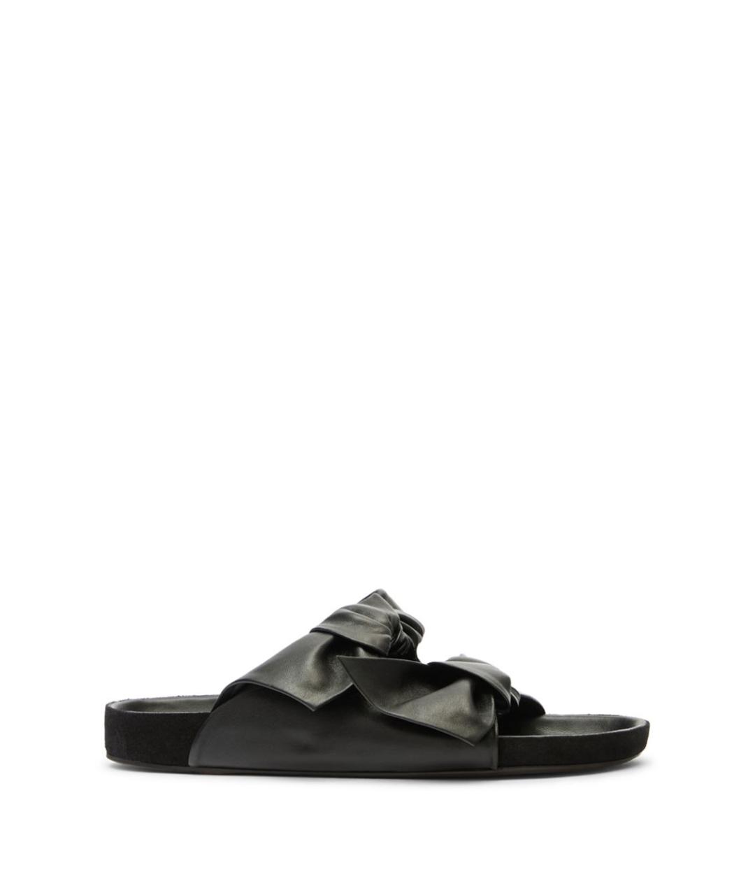 ISABEL MARANT Черные кожаные сандалии, фото 1