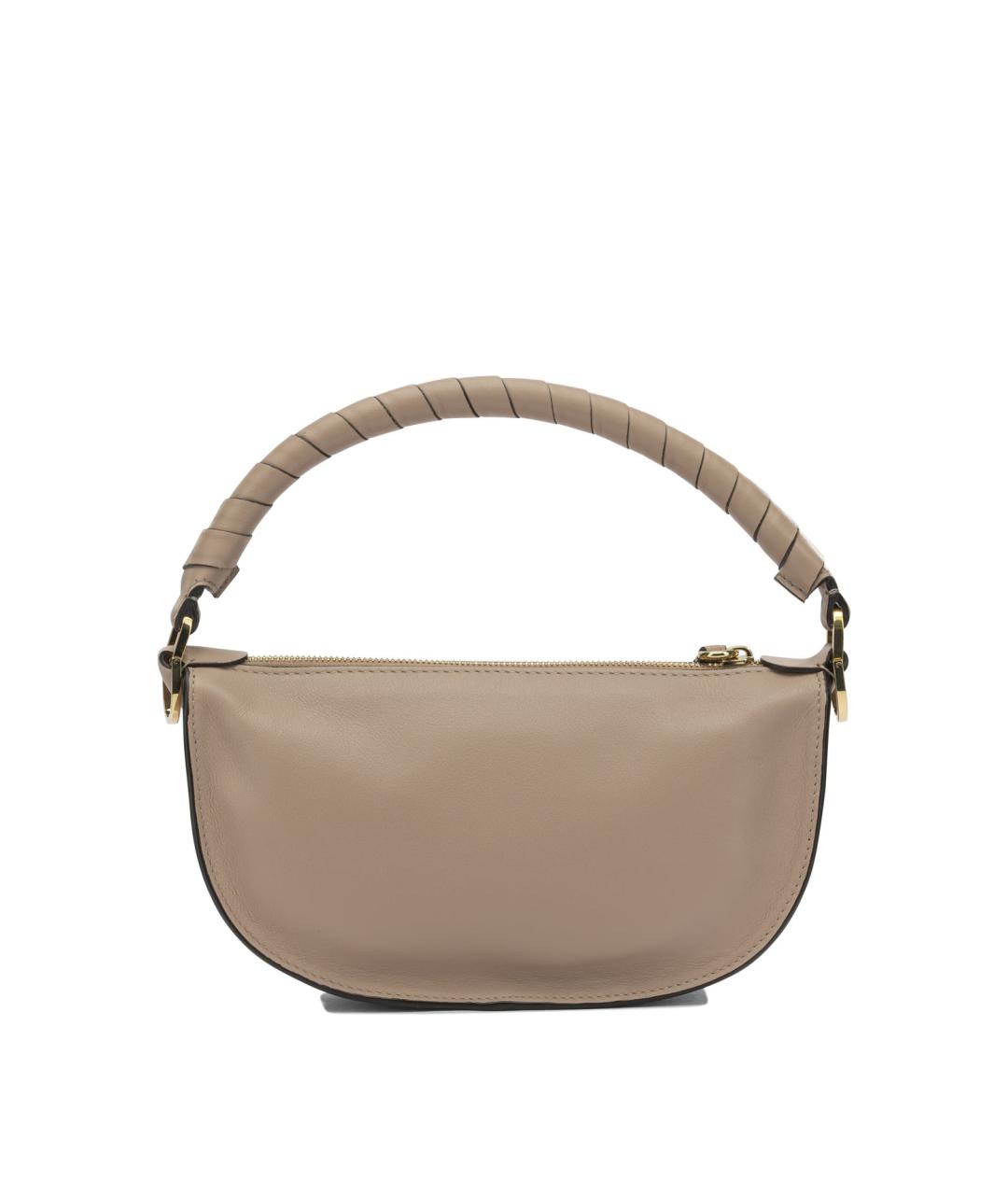 CHLOE Бежевая кожаная сумка через плечо, фото 3