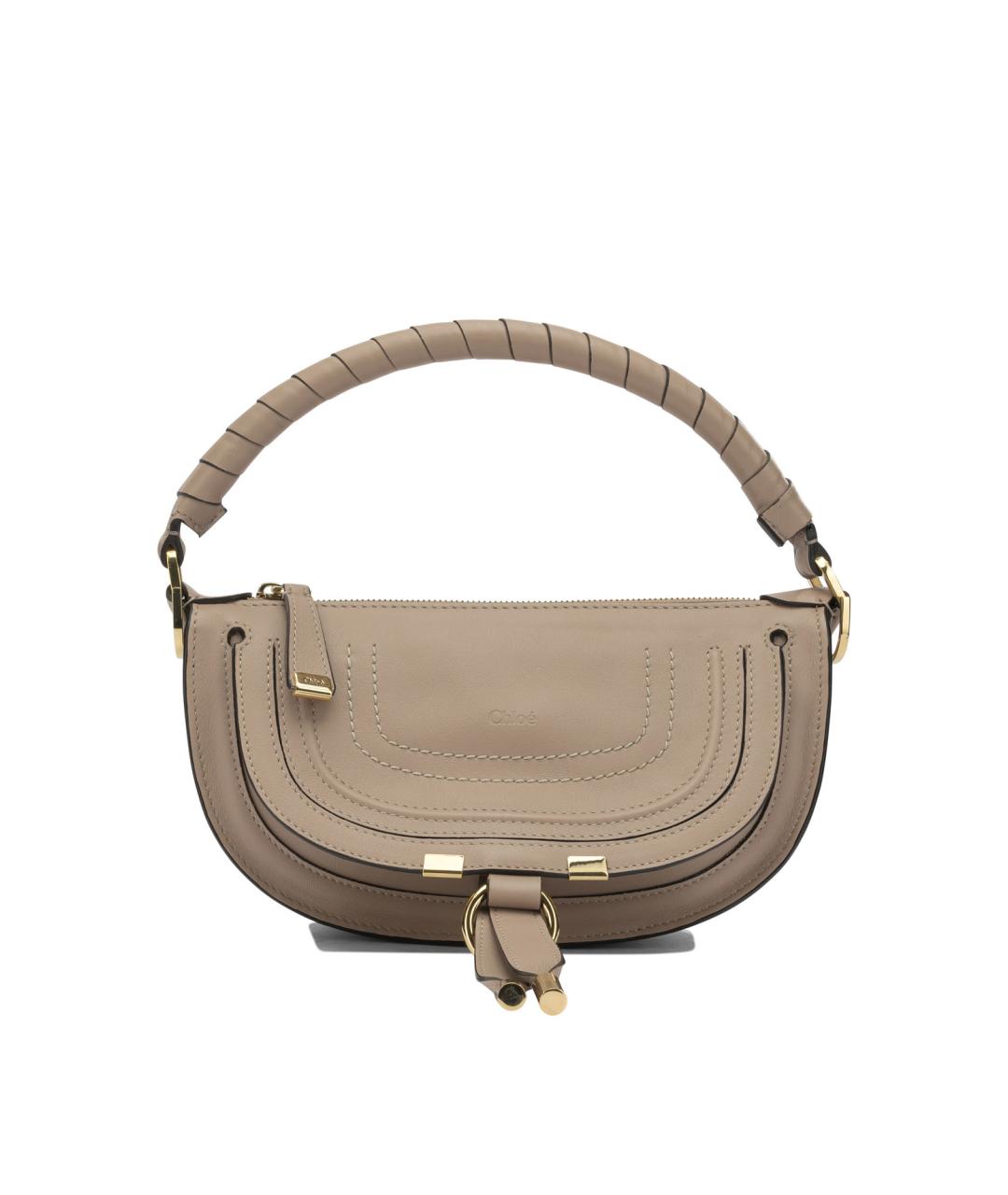 CHLOE Бежевая кожаная сумка через плечо, фото 1