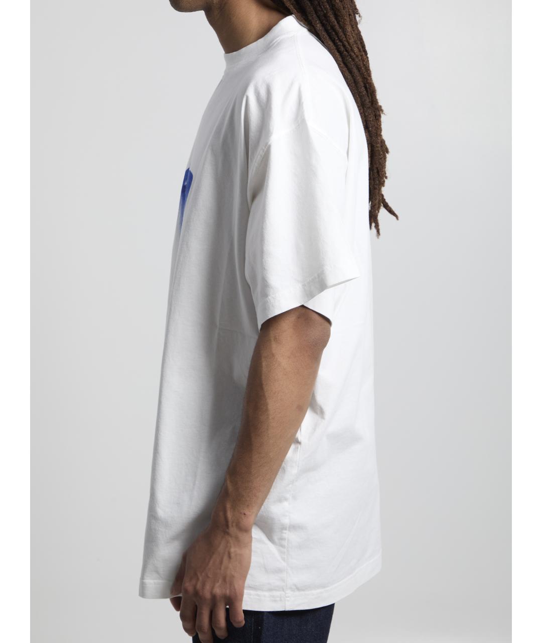 BALENCIAGA Белая хлопковая футболка, фото 3