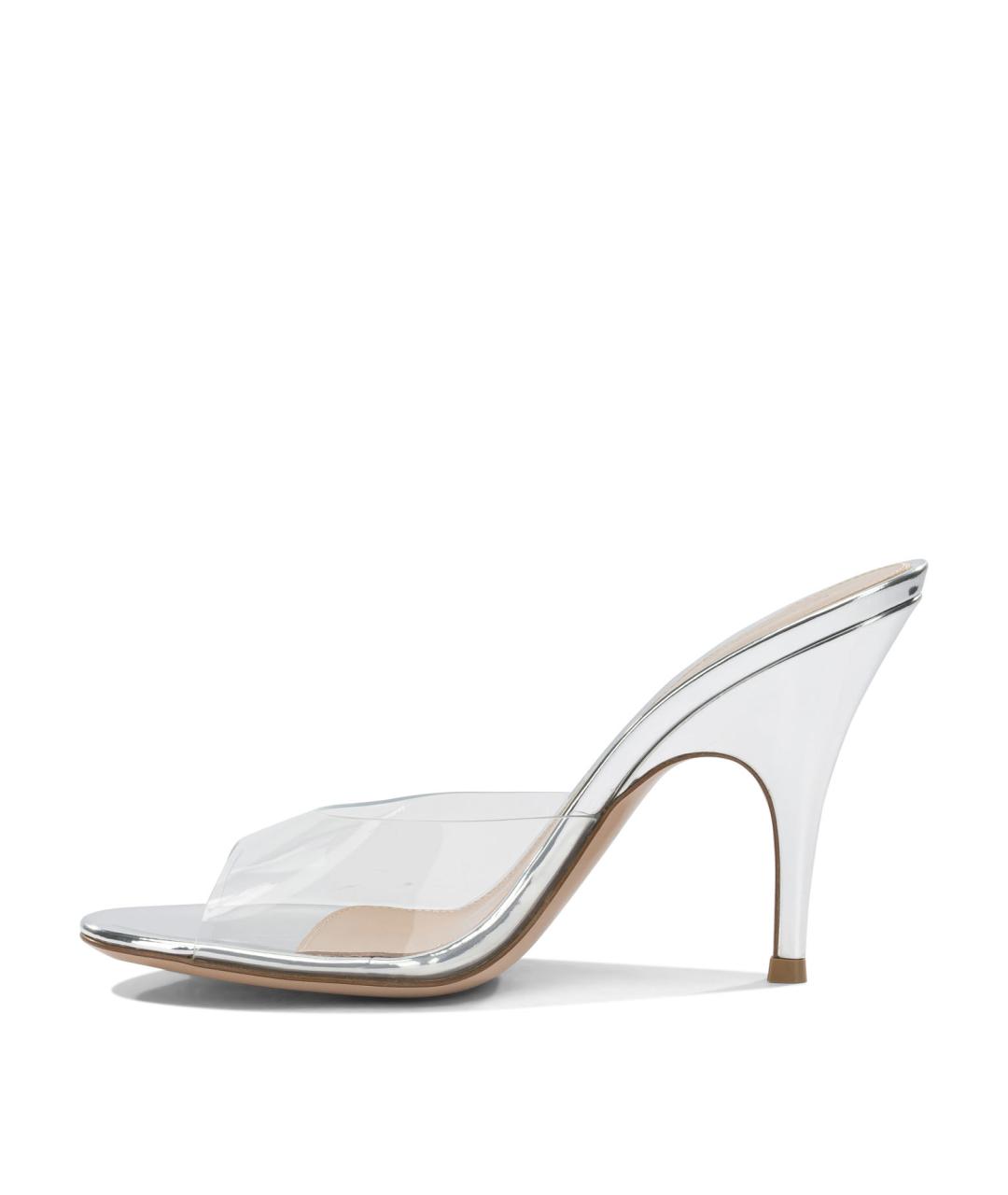 GIANVITO ROSSI Серебряные мюли, фото 3