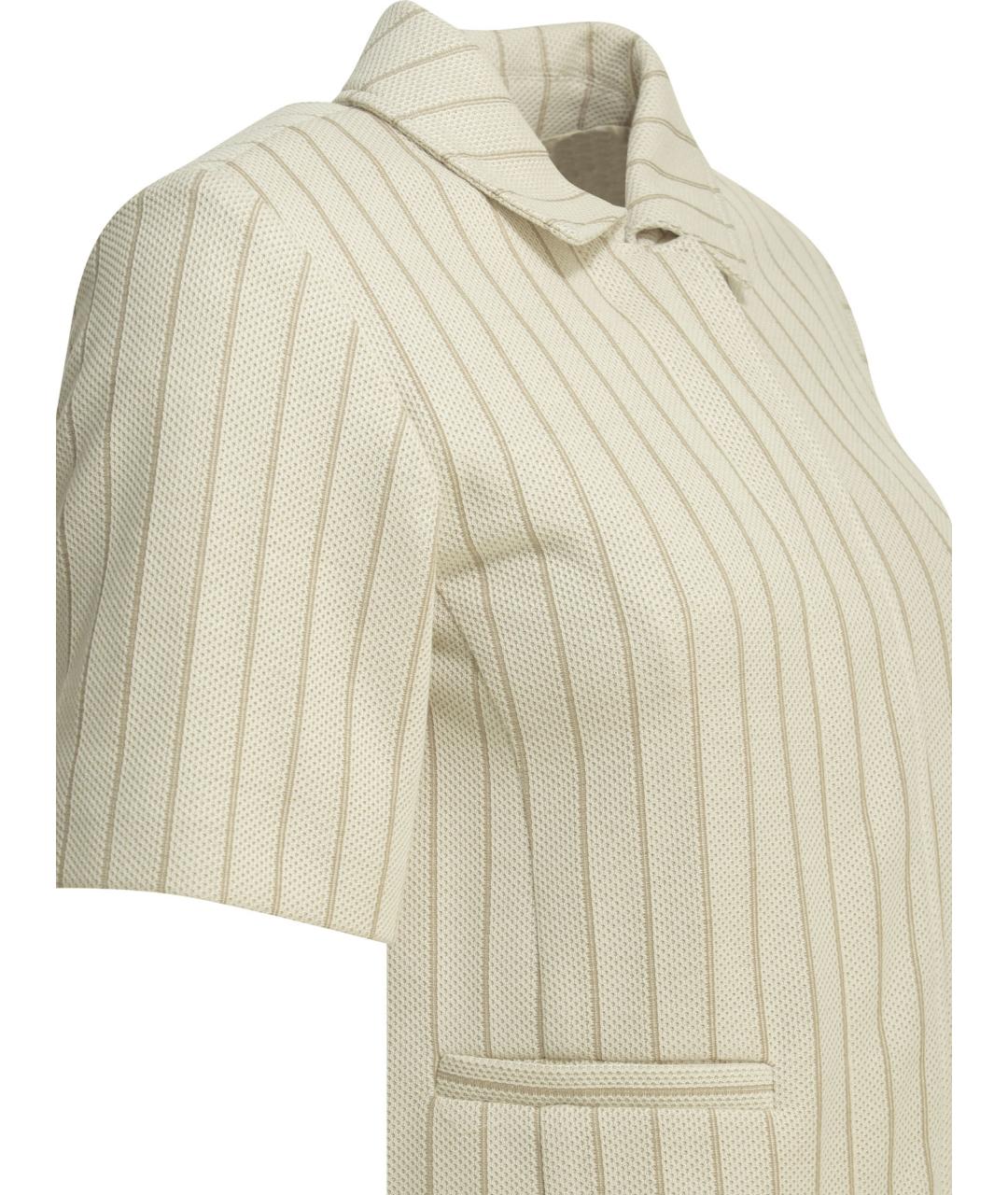 MAX MARA Белая хлопковая рубашка, фото 4