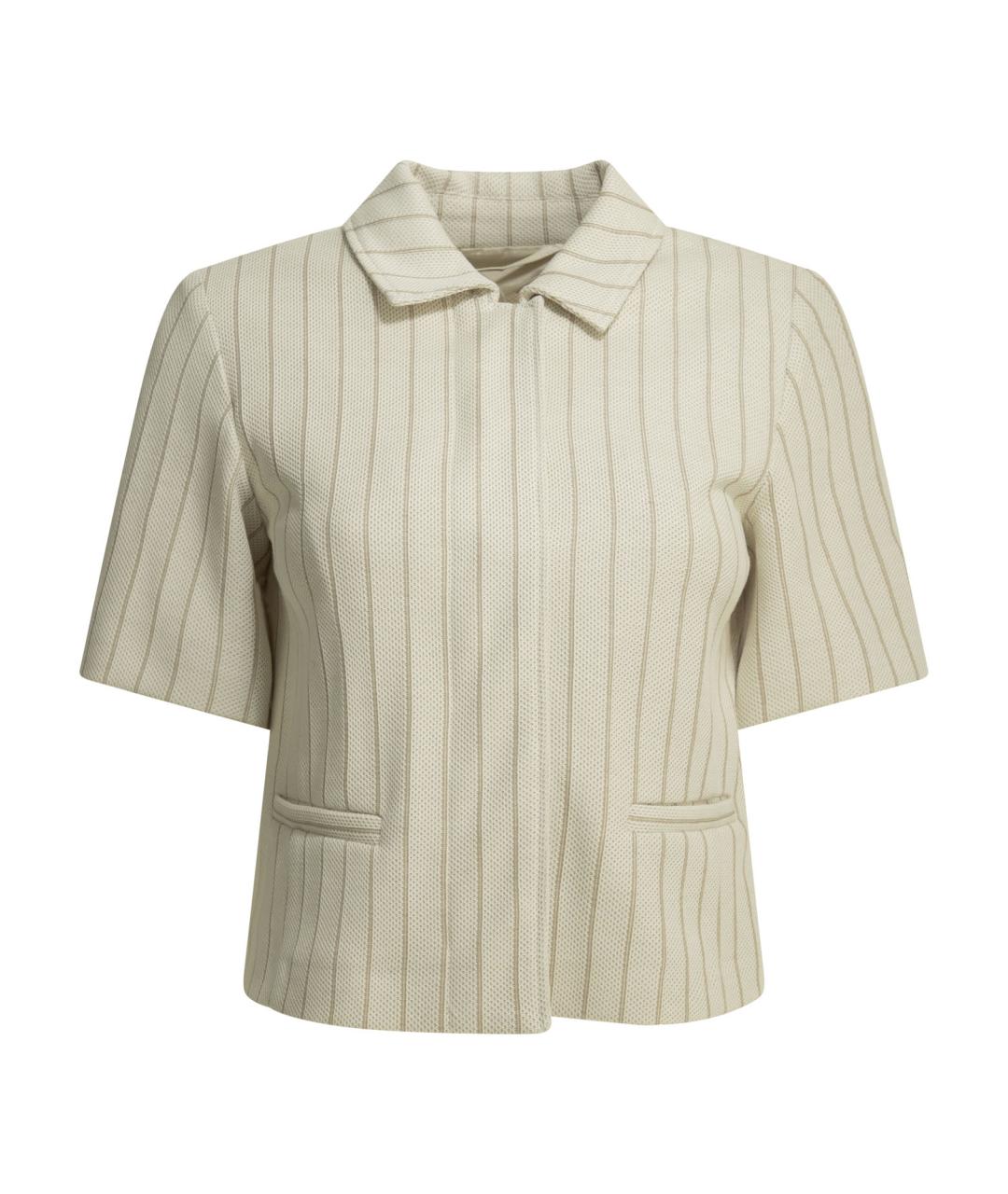 MAX MARA Белая хлопковая рубашка, фото 1