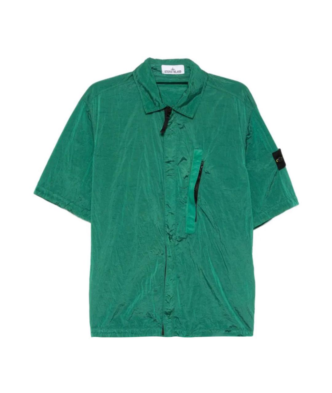 STONE ISLAND Зеленая кэжуал рубашка, фото 1