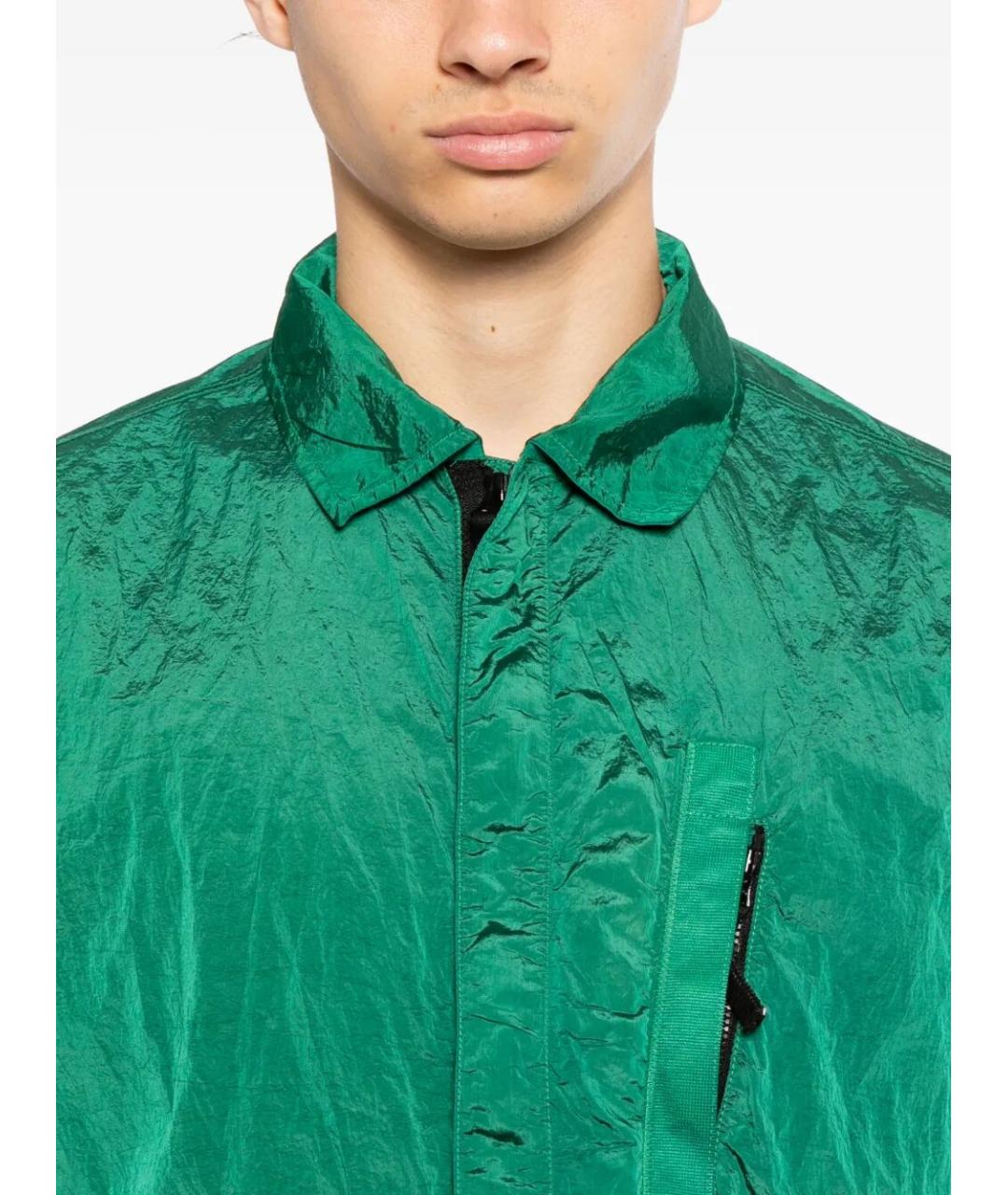 STONE ISLAND Зеленая кэжуал рубашка, фото 5