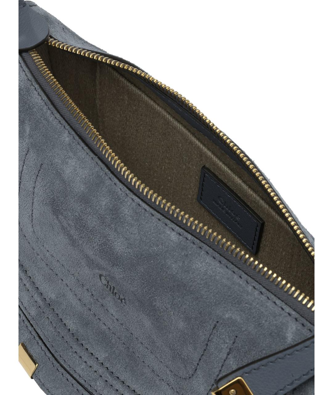 CHLOE Синяя кожаная сумка через плечо, фото 5