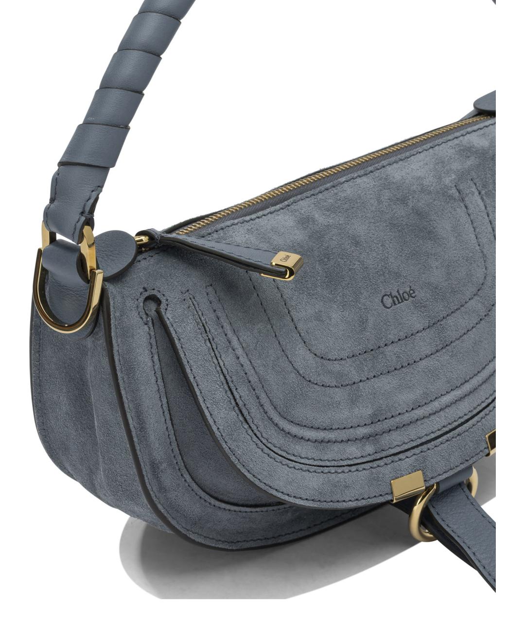 CHLOE Синяя кожаная сумка через плечо, фото 4