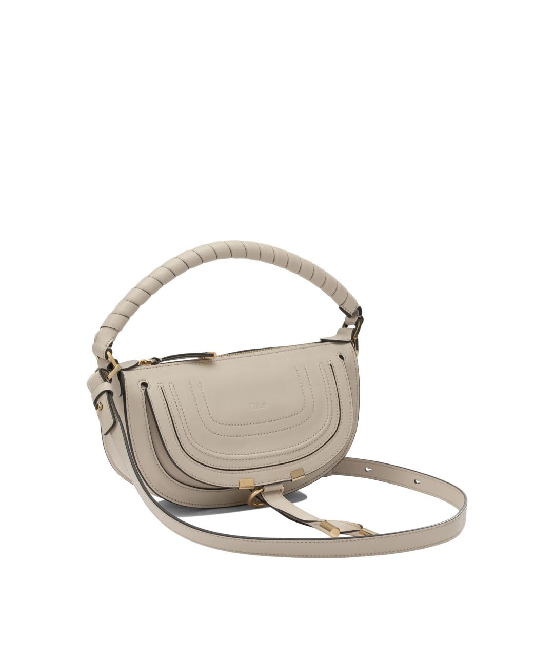 CHLOE Белая кожаная сумка через плечо, фото 2