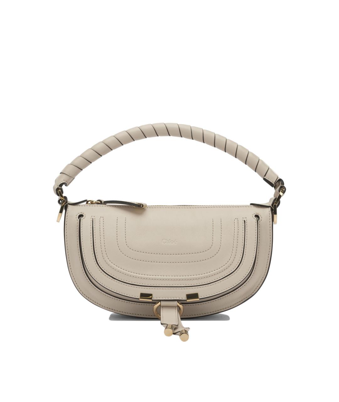 CHLOE Белая кожаная сумка через плечо, фото 1