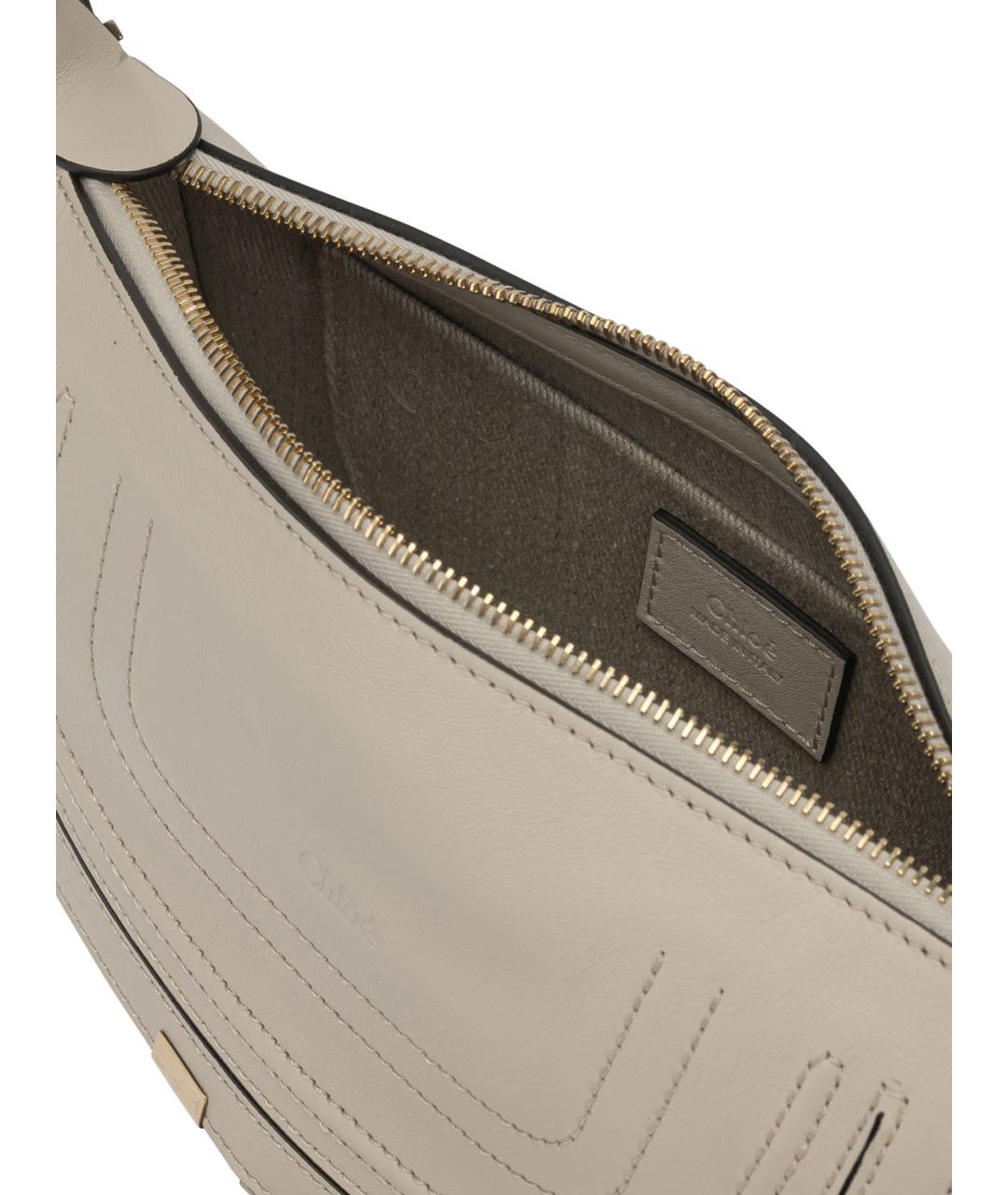 CHLOE Белая кожаная сумка через плечо, фото 5