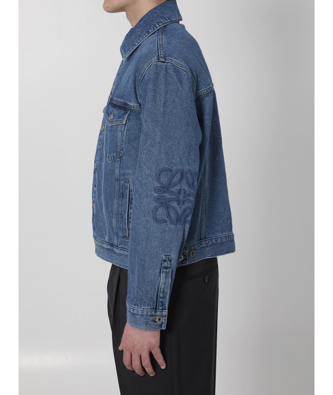 LOEWE Синяя хлопковая куртка, фото 3