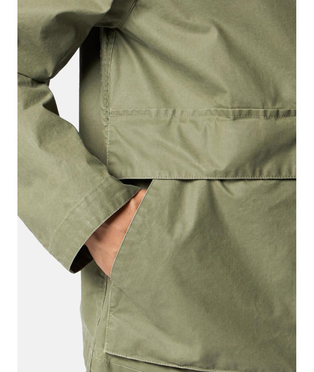 STONE ISLAND Зеленая хлопковая куртка, фото 4