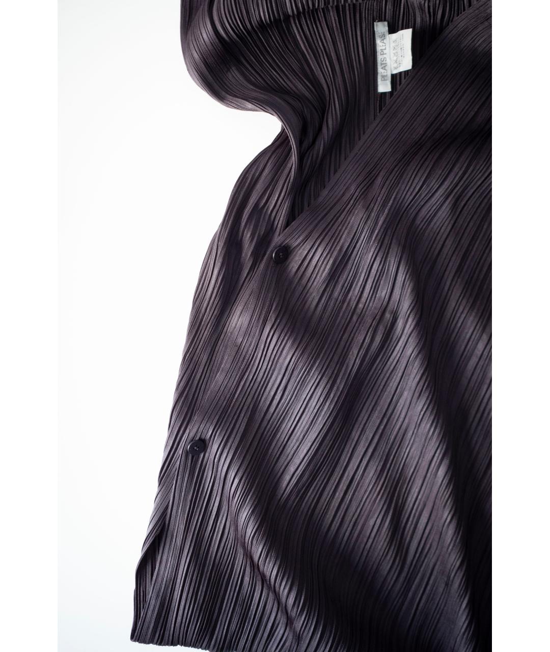 ISSEY MIYAKE Коричневая синтетическая майка, фото 4