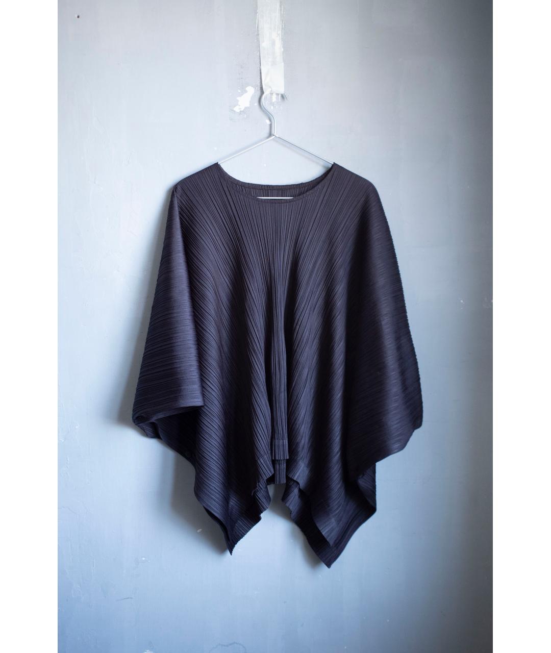 ISSEY MIYAKE Коричневая синтетическая майка, фото 7