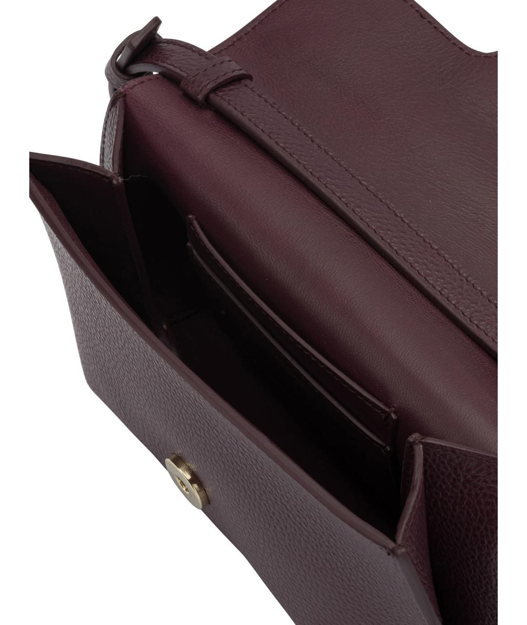 FERRAGAMO Фиолетовая кожаная сумка через плечо, фото 5