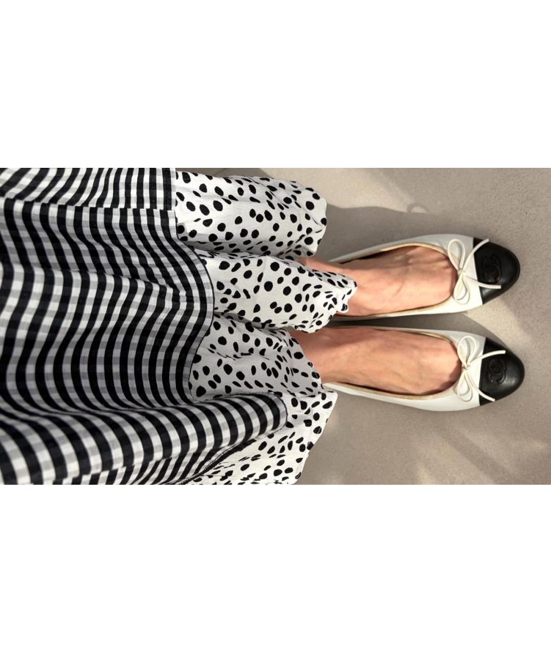 CHANEL Белые кожаные балетки, фото 2