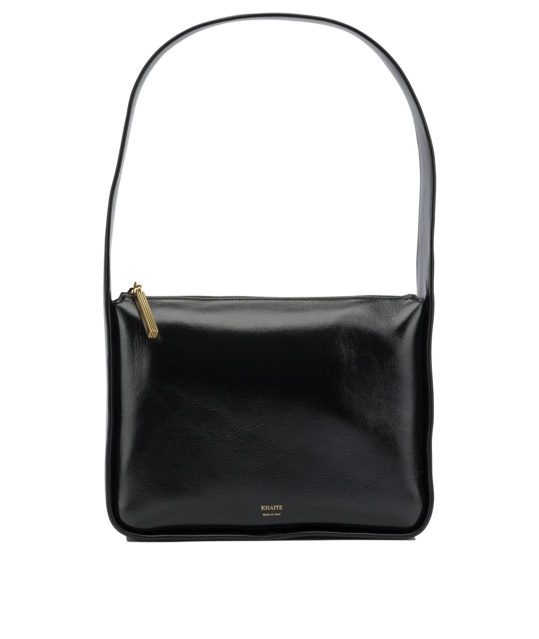 KHAITE Черная кожаная сумка через плечо, фото 1