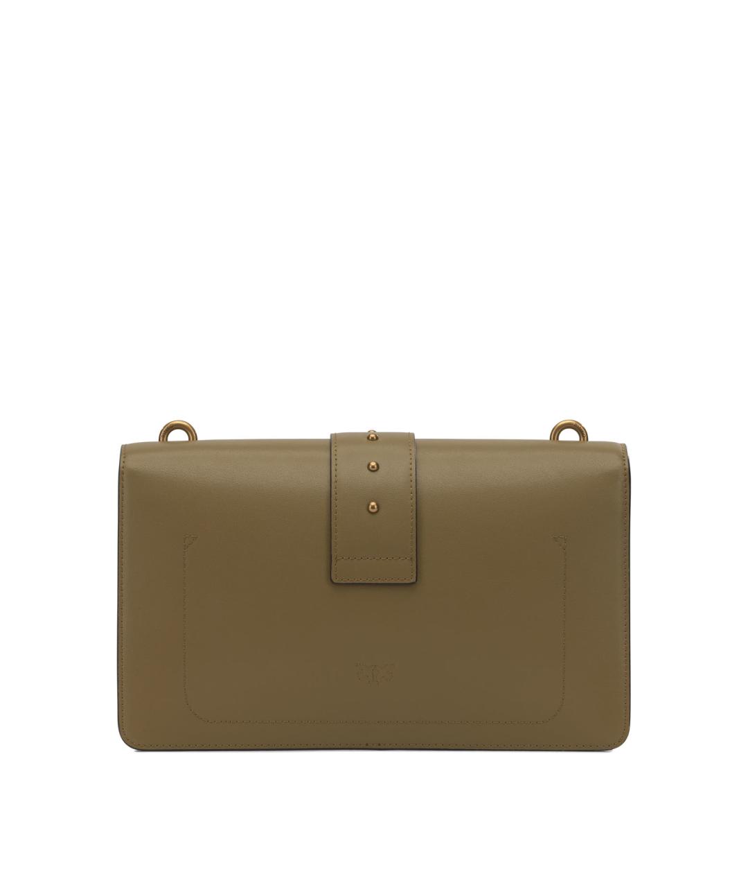 PINKO Зеленая кожаная сумка через плечо, фото 3