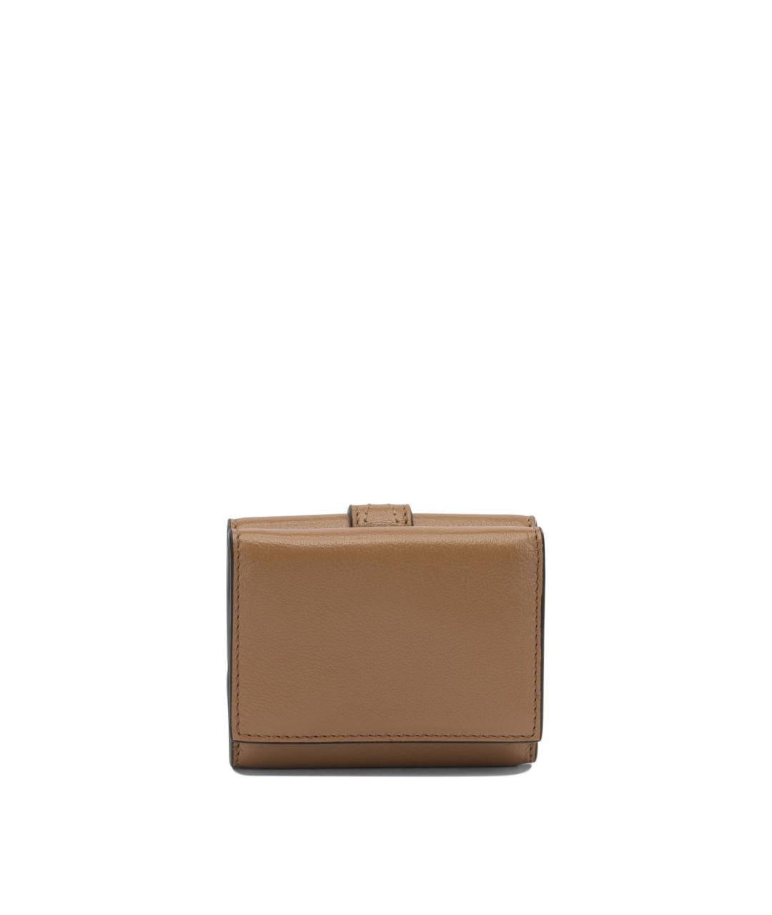 CHLOE Бежевый кожаный кошелек, фото 3