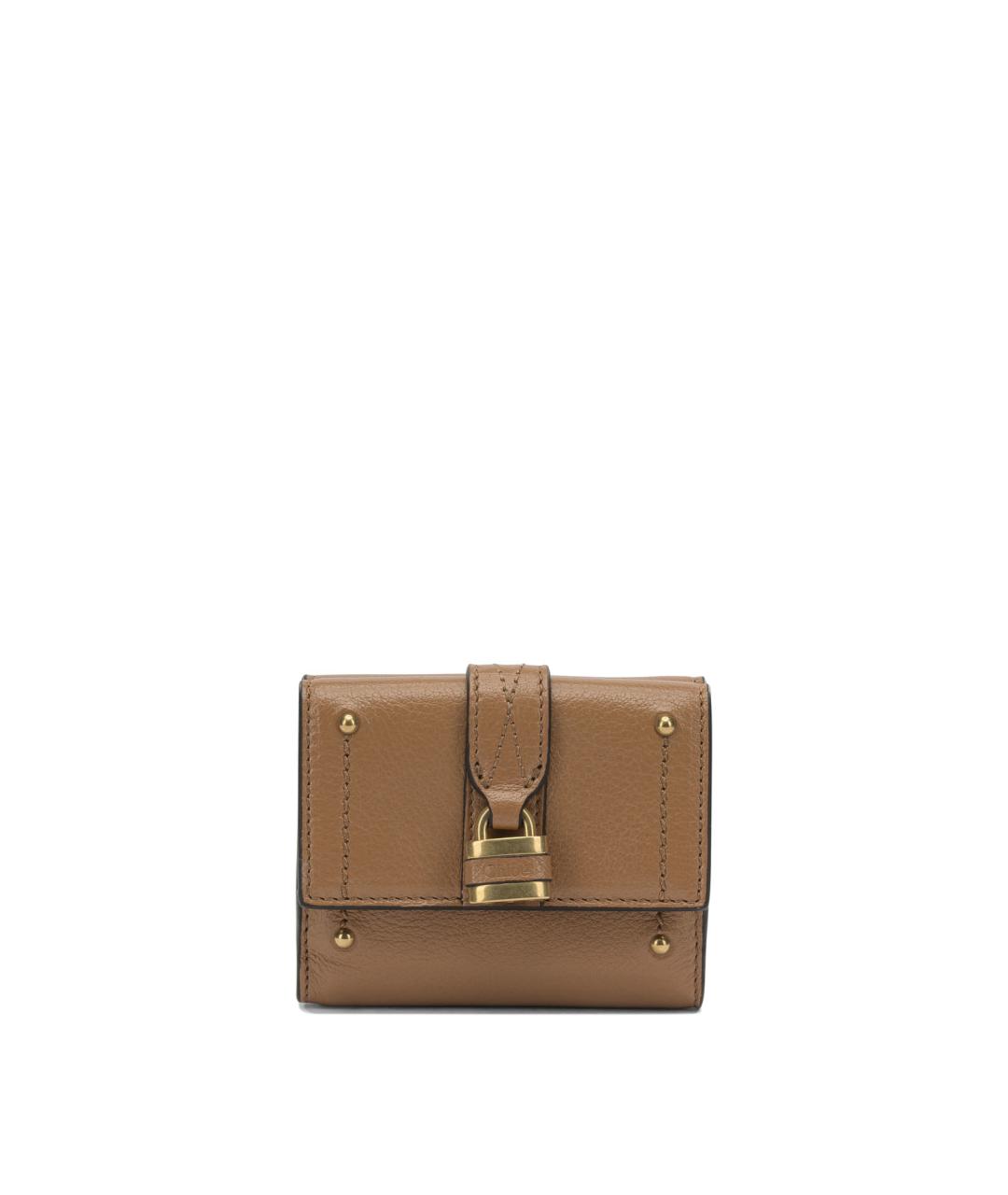 CHLOE Бежевый кожаный кошелек, фото 1