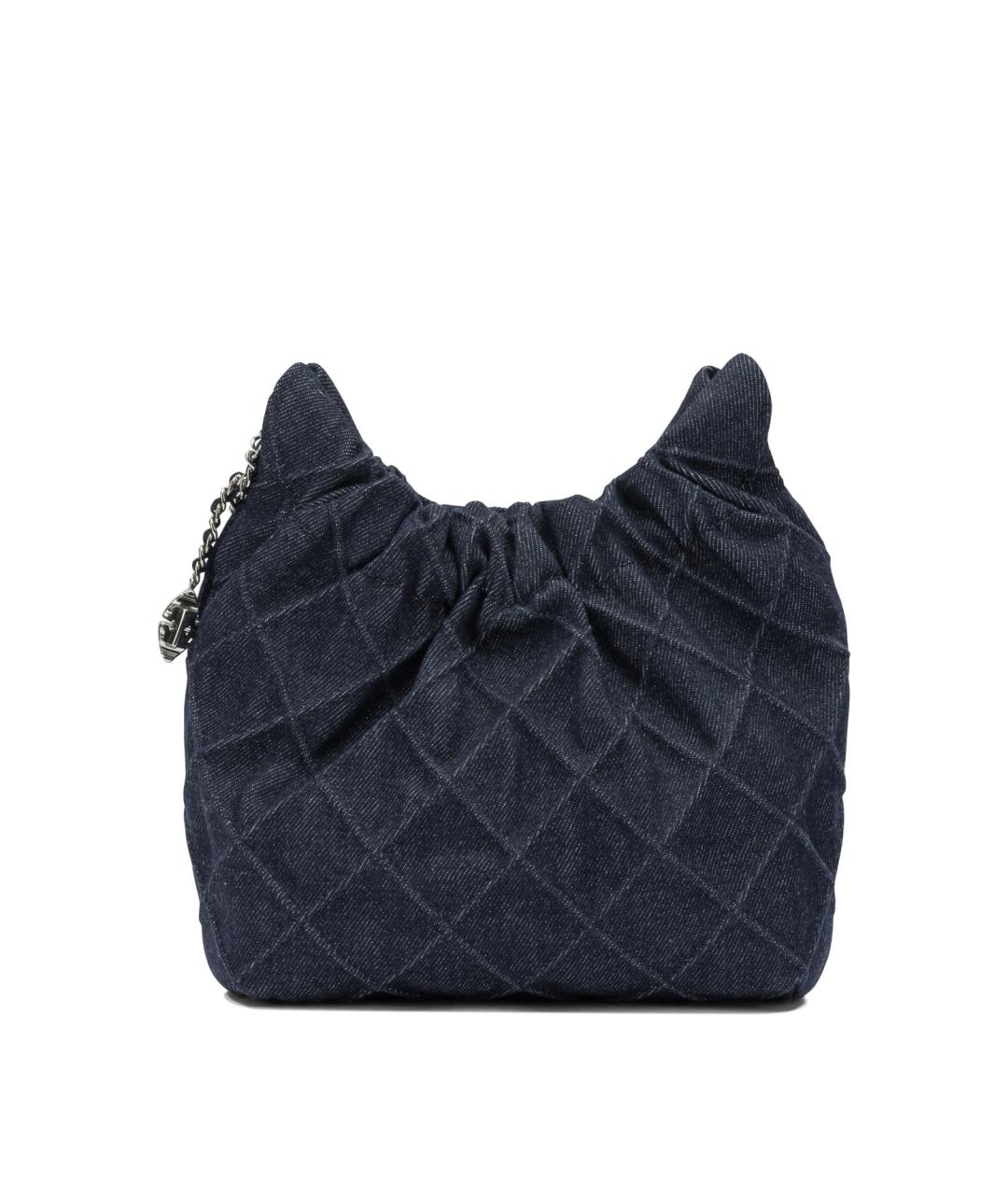 TORY BURCH Синяя хлопковая сумка через плечо, фото 3