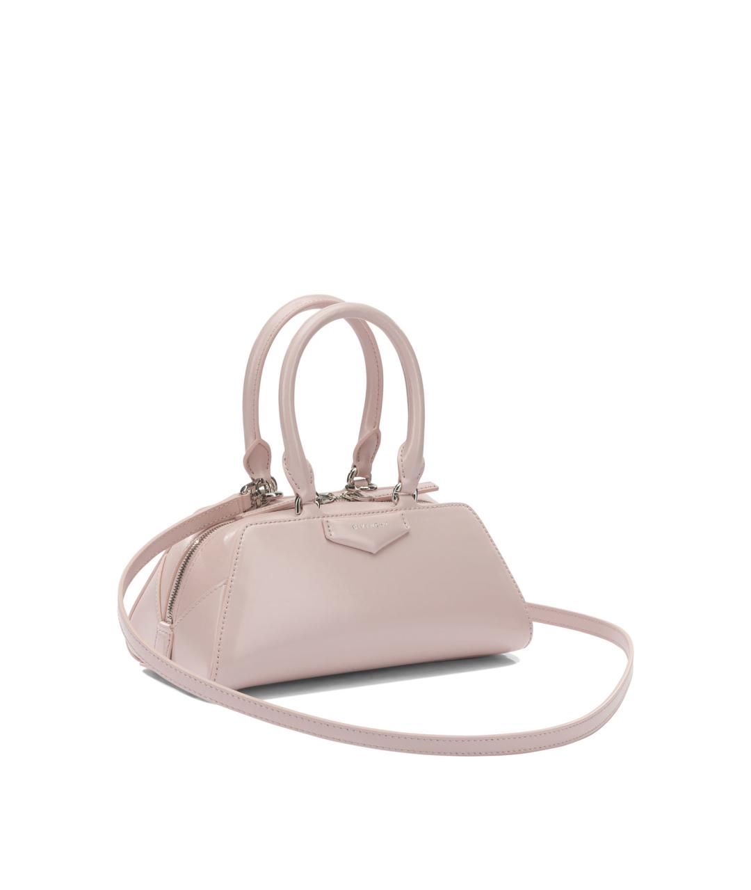GIVENCHY Розовая кожаная сумка с короткими ручками, фото 2