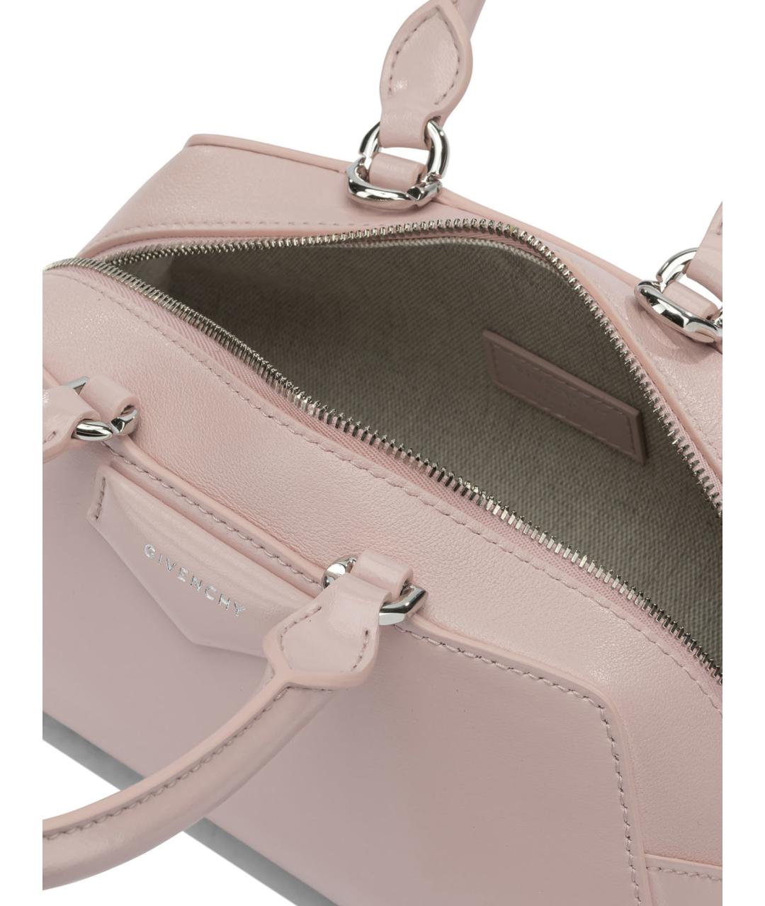 GIVENCHY Розовая кожаная сумка с короткими ручками, фото 5