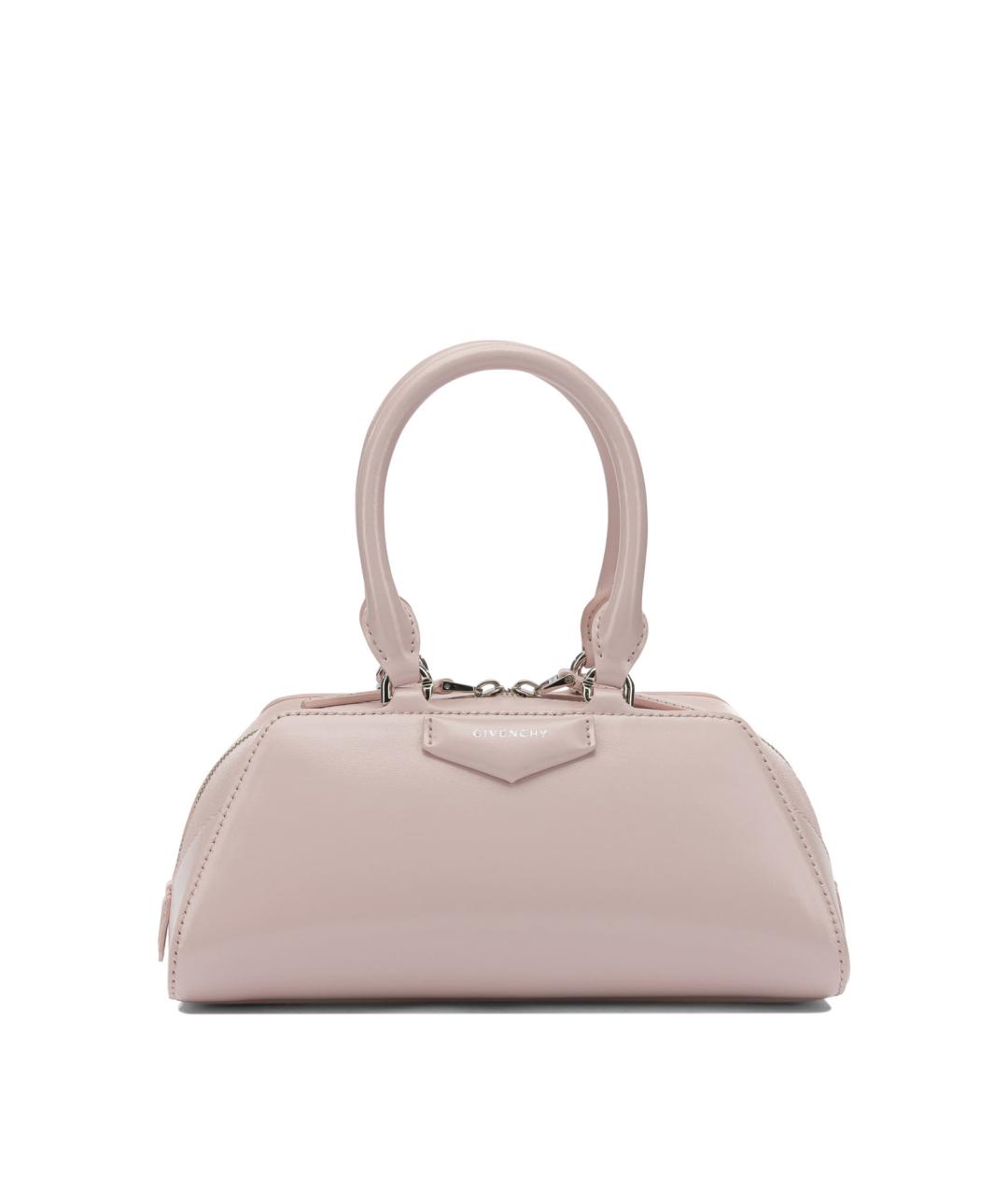 GIVENCHY Розовая кожаная сумка с короткими ручками, фото 1