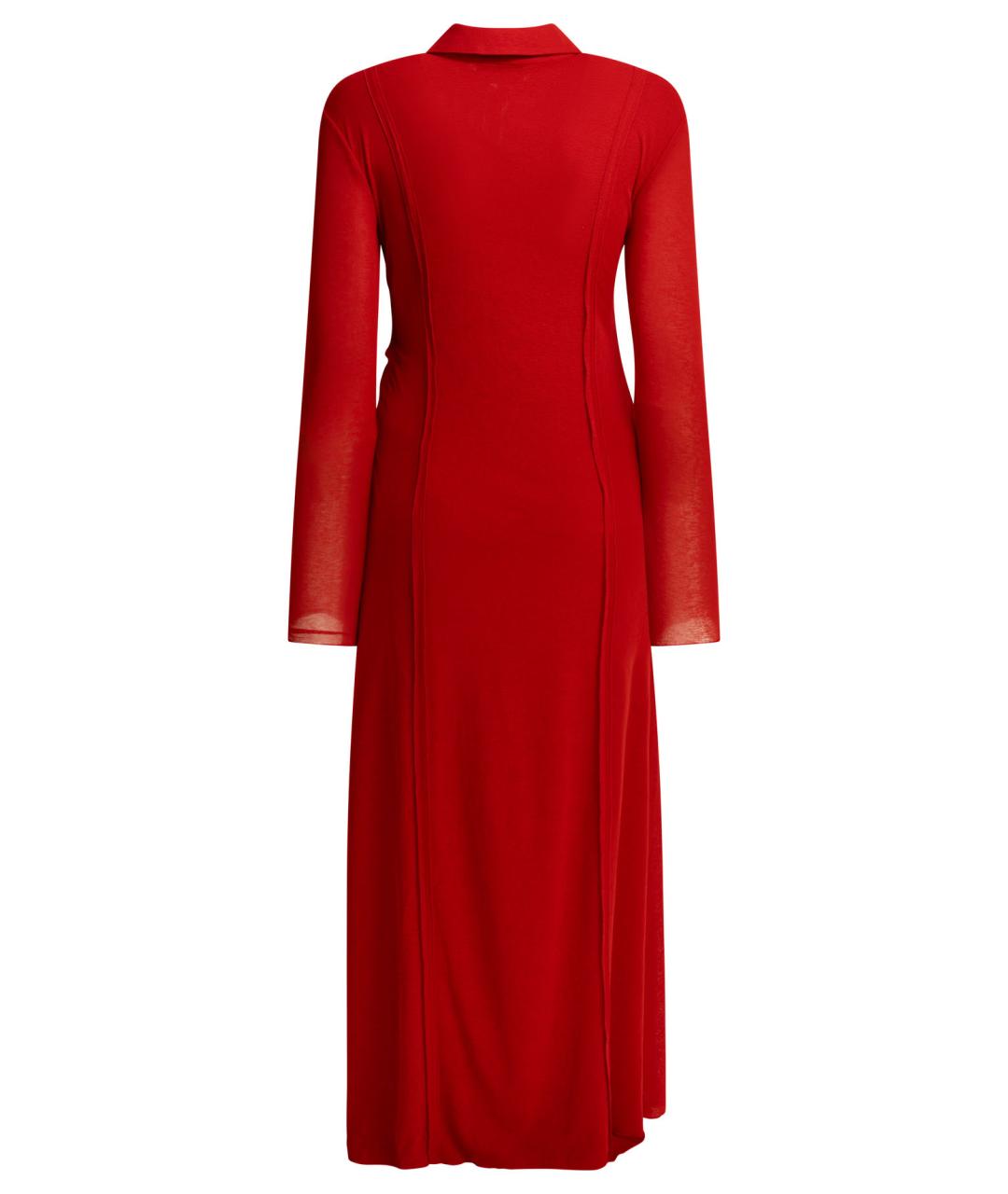 GANNI Красное полиэстеровое вечернее платье, фото 2