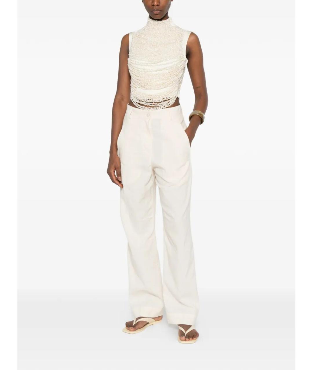 DRIES VAN NOTEN Хлопковые прямые брюки, фото 2