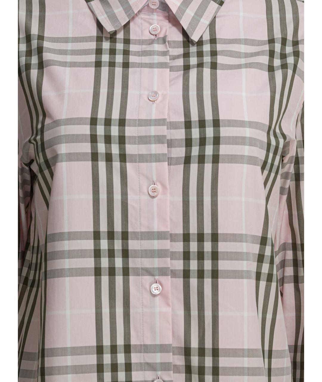 BURBERRY Розовая хлопковая рубашка, фото 3