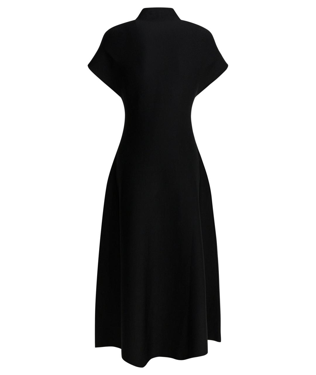 KHAITE Черное вискозное повседневное платье, фото 2