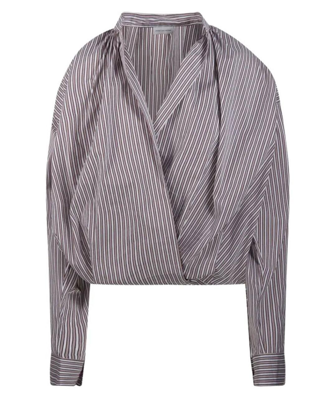 DRIES VAN NOTEN Коричневая хлопковая рубашка, фото 1