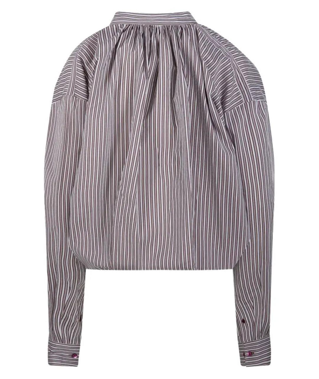 DRIES VAN NOTEN Коричневая хлопковая рубашка, фото 2