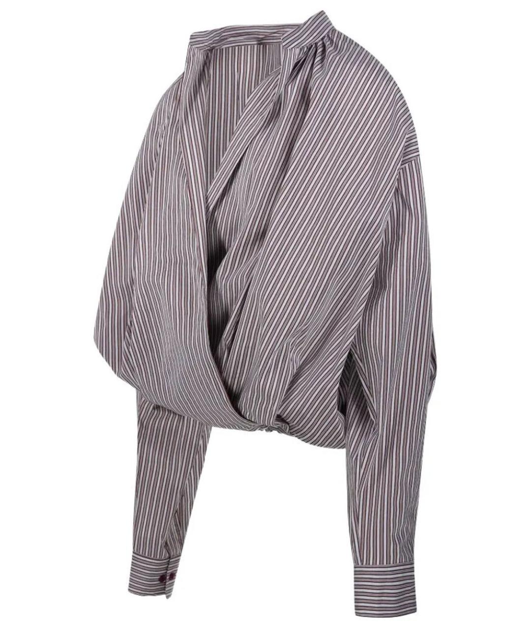 DRIES VAN NOTEN Коричневая хлопковая рубашка, фото 3